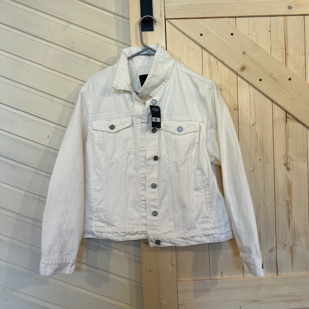 Lucky Brand White Jean Jacket